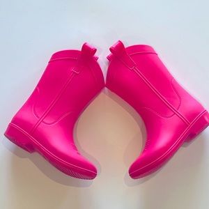 Toddler girls size 8/9 Dakota Ridge hot pink cowgirl boot rainboots.